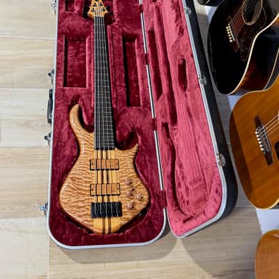 Warrior Dran Michael 5-String Bass 2020 - outstanding Quilty Maple example boy do we luv these Basses ! image 12