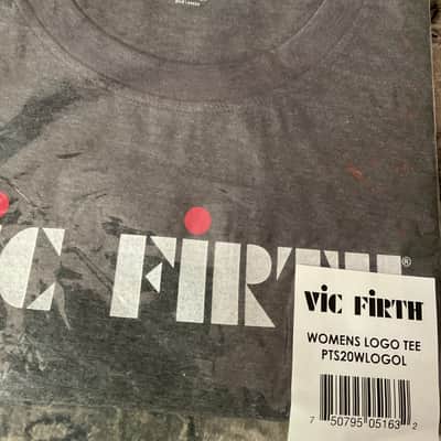 Mint Vic Firth Women's Logo T-Shirt Large Gray image 2