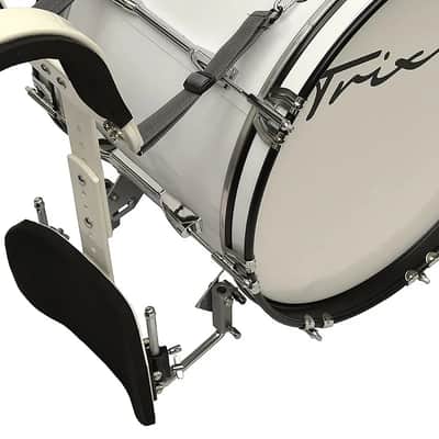 Trixon Field Series Marching Bass Drum 20×12 - White image 3