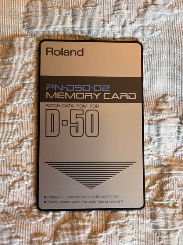 Roland PN-D50-02 Memory Card Patch Data ROM for D-50 image 1