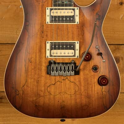 Schecter C-1 Exotic Spalted Maple - Satin Natural Vintage Burst image 3