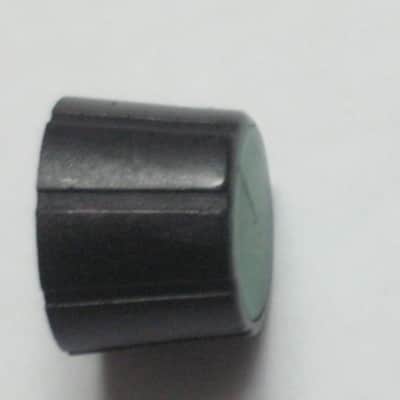 ONE lightly used genuine DOD Green & Black knob for 545-A Wah Filter or 565 Stereo Chorus (Performer Series) NO pedal - NO other items, 1980s, hard plastic, Green TOP, Black SIDES, Black Top EDGE, Black Position LINE image 9