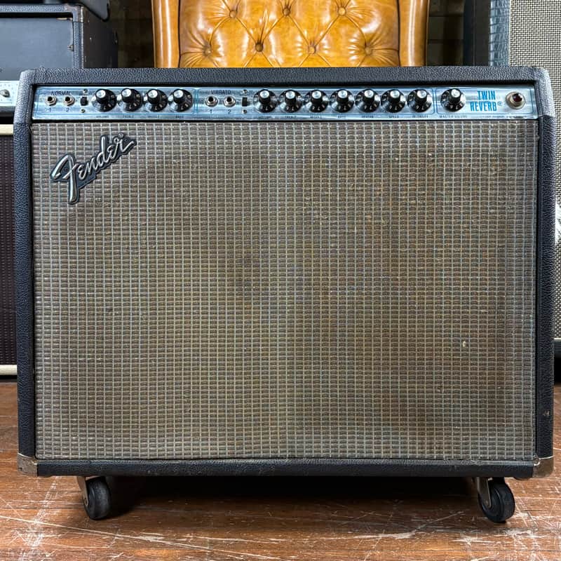 1978 Fender Twin Reverb Vintage Silverface 2X12 85 Watt Tube Guitar Combo Amplifier W/ Footswitch and Paperwork! image 1