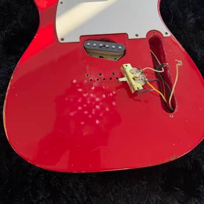 Mjt loaded Telecaster 1964 - Dakota red body image 1