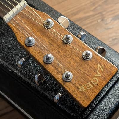Zager Parlor E/N Easy Play Acoustic Electric Guitar 2019 W/OHSC Signed Excellent! image 12