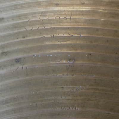 Avedis Zildjian 14" Cymbal 1960s  New Beat Hi Hat Bottom ?  1238 Grams "Good" Condition image 12