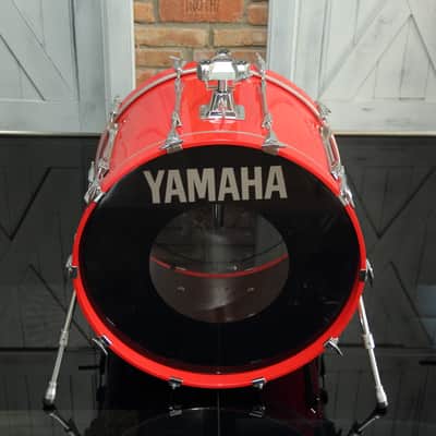 RARE Yamaha Recording Custom 9000 - hot red 22"x14 bass drum image 2