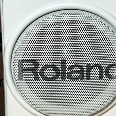 2- Roland MA-12C, White, Powered Nearfield Monitors w/ Mounting Brackets, Very Good Condition image 6