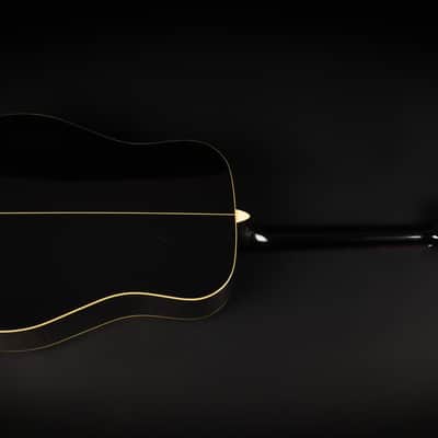 1989 Sigma by Martin DM-4B - Black | Korea Vintage Dreadnought Acoustic Guitar Solid Top | Case image 10