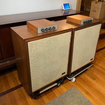 Vintage KLH M-12 Speakers w/ External Crossover Contour Controls 1966-1972 - Walnut image 2