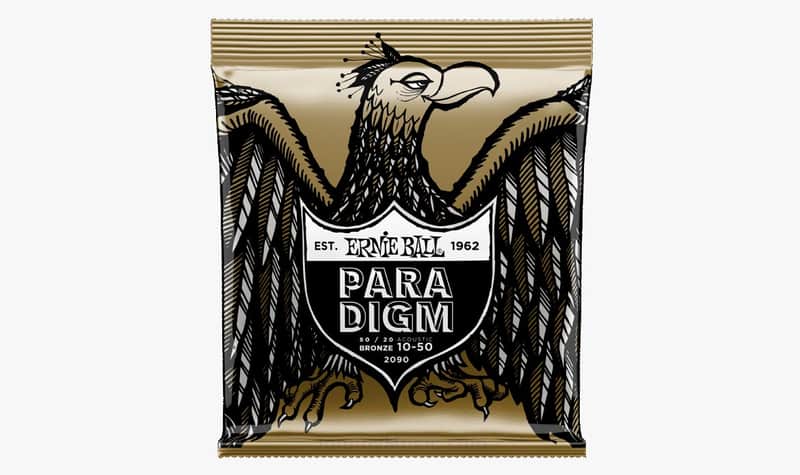 Paradigm Extra-Light 80/20 Bronze Acoustic Guitar Strings 10-50 Gauge Set Plasma Enhanced Wrap Wire Nanotech Coat-Treated image 1