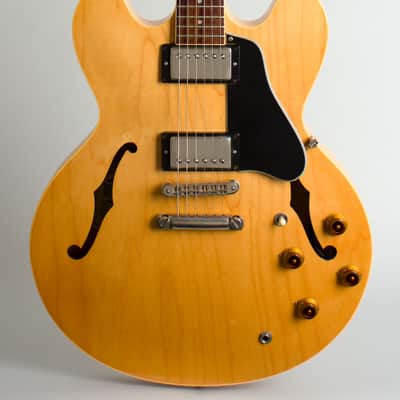 Gibson ES-335 DOT Semi-Hollow Body Electric Guitar (1987), ser. #80747601, black hard shell case. image 3