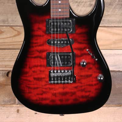 Ibanez GRX70QA Electric Guitar Transparent Red Burst image 1