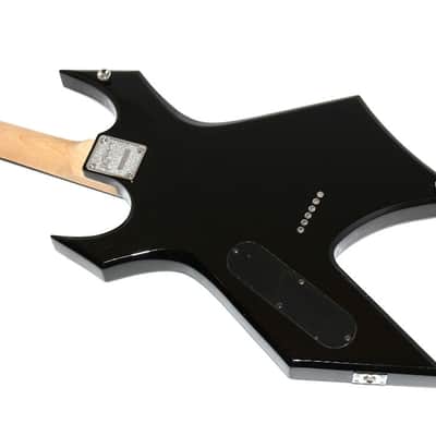 B.C. Rich MMWTF Metal Master Warlock Black Tribal Fire Electric Guitar image 3