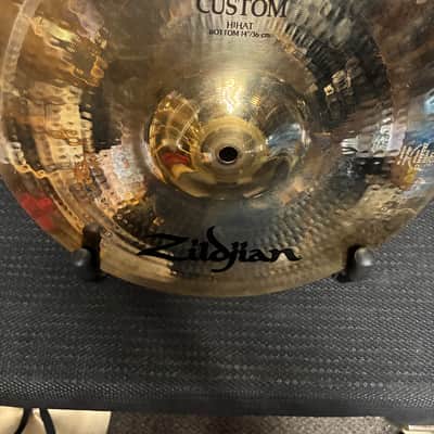Zildjian 14" A Custom Hi-Hat Cymbals (Pair) 1991 - Present - Brilliant image 4