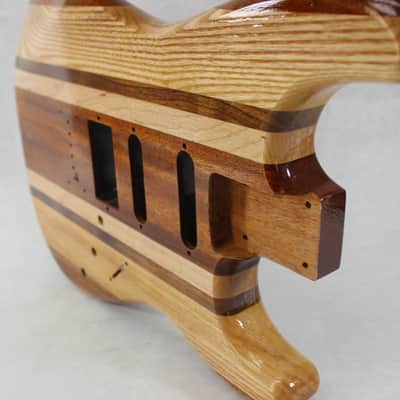 Butcher Block HSS guitar body - fits Fender Strat Stratocaster necks J910 Bild 7