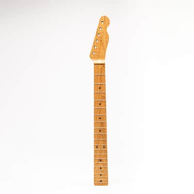 Allparts Select "Licensed by Fender®" AAA+ Roasted Flame Maple "VIN-MOD" Replacement Neck for Telecaster® - Unfinished image 2