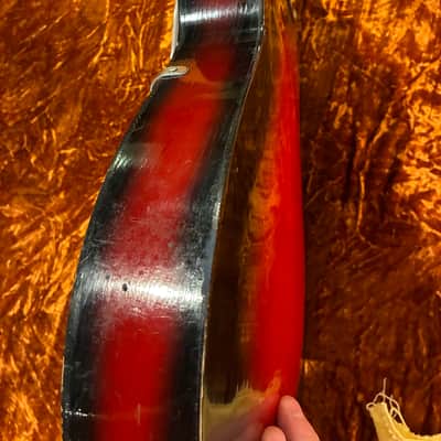 Vintage Eko Modello 100 Archtop 1960's Redburst - Italian Made image 11