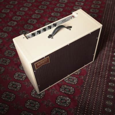 Benson Amps Monarch Reverb Plus 15w 1x12" Tube Guitar Amp Combo - Blonde Tolex w/ Purple Grille image 2