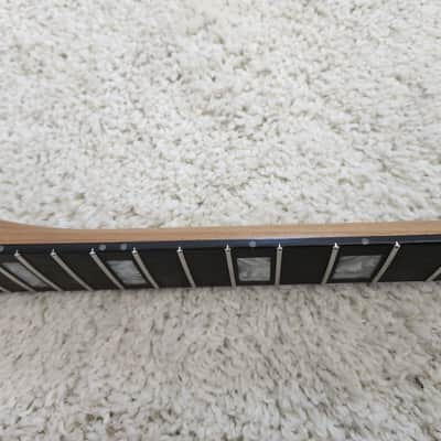 Fender Warmoth Telecaster replacement neck with Kluson tuners roasted maple ebony fretboard pearl block inlays tele rosewood image 24