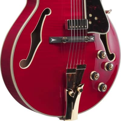 Ibanez GB10SEFM-SRR George Benson Signature Hollow Body Guitar 6-String  - Sapphire Red + Case image 15