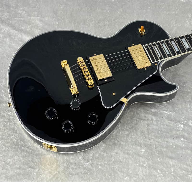 2025 USA Gibson Custom Shop Les Paul Custom in black finish with case image 1