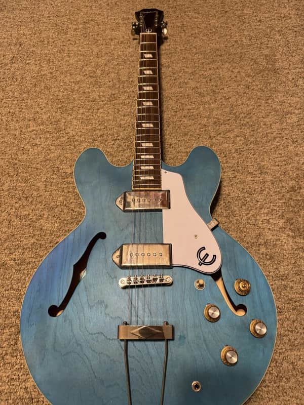 Epiphone Casino Worn (Blue Denim from August, 2021) | Reverb