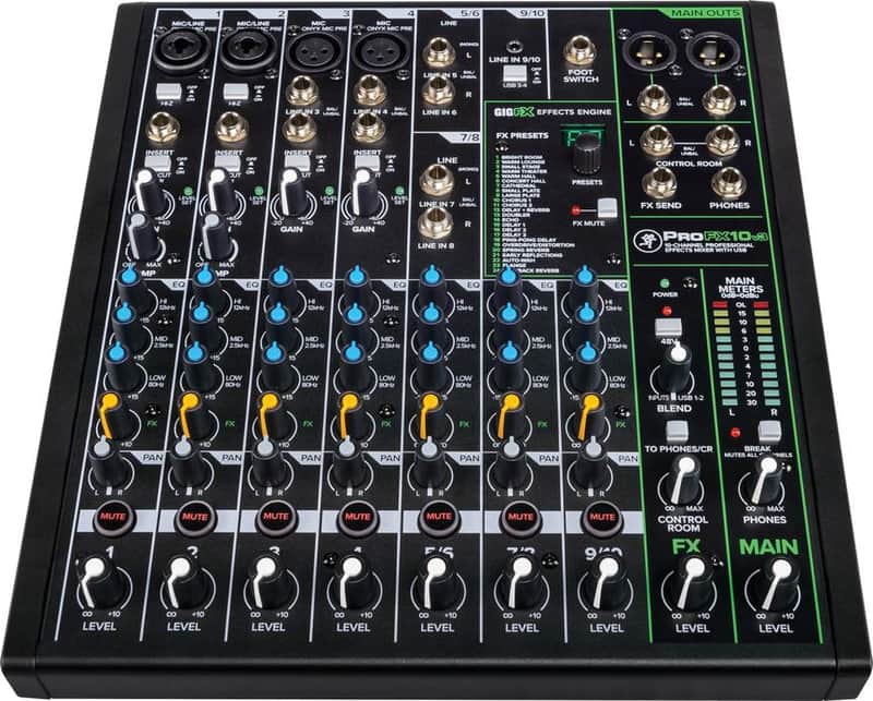 Mackie ProFX10v3 10-Channel Audio Mixer w/ Effects image 1