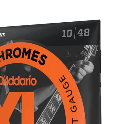 D'Addario ECG23 Chromes Flat Wound Electric Guitar Strings (10-48) image 7