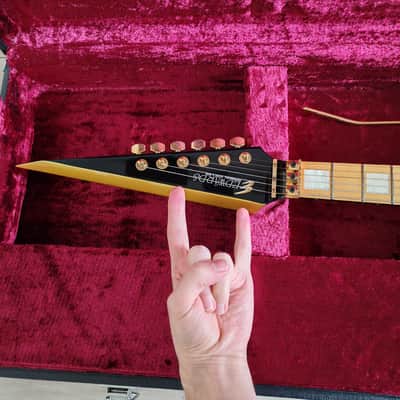 1990's ESP EDWARDS IE-115 AION IZUMI MODEL - MIJ JAPAN - Black Gold image 2