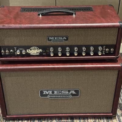 Mesa Boogie Dual Rectifier Trem-O-Verb Mid-90s - Burgundy tolex/ Gold grill image 1