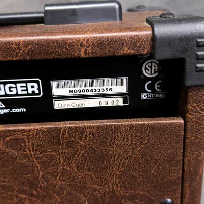 2009 Behringer Ultracoustic AT108 Guitar Amp Combo image 13