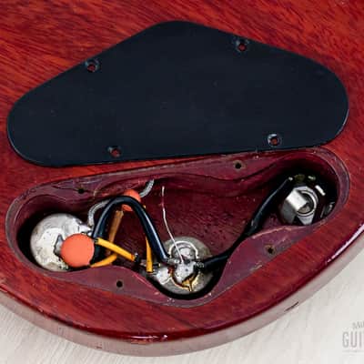 1963 Gibson EB-0 Cherry Vintage Short Scale SG Bass, 100% Original w/ Case image 16