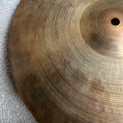 Paiste Black Label 14 inch 2002 Hi Hat Cymbals - 980 1070 Grams - 617xxx 1976 - Cu image 6