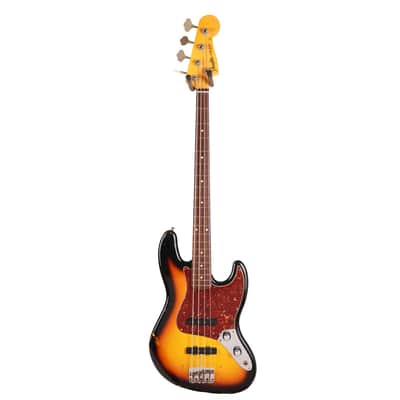 Fender Custom Shop 1960 Jazz Bass Reissue 3-Tone Sunburst Relic 2011 image 2