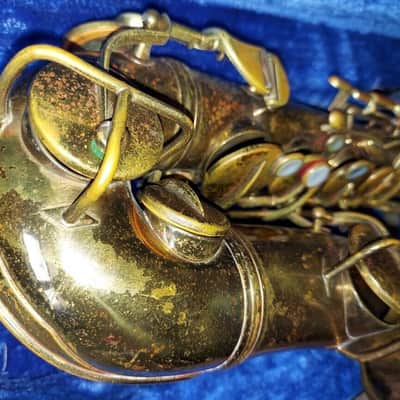 Vintage Antique York Alto Saxophone, USA 1930, Good Condition image 5