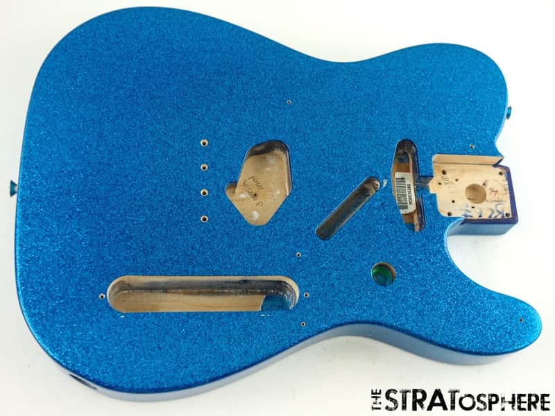 Fender J Mascis Tele BODY, Telecaster Guitar Sparkle Bottle Rocket Blue Flake image 1