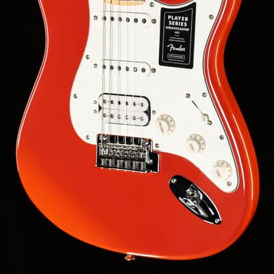 Fender Limited Edition Player Stratocaster HSS Maple Fingerboard Fiesta Red with Matching Headstock (365) image 1