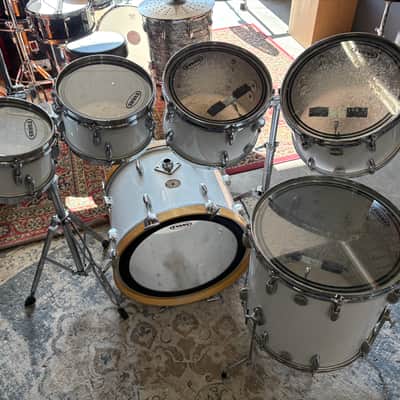 Gretsch USA 6-Piece Drum Set 1970s - White Nitron image 12