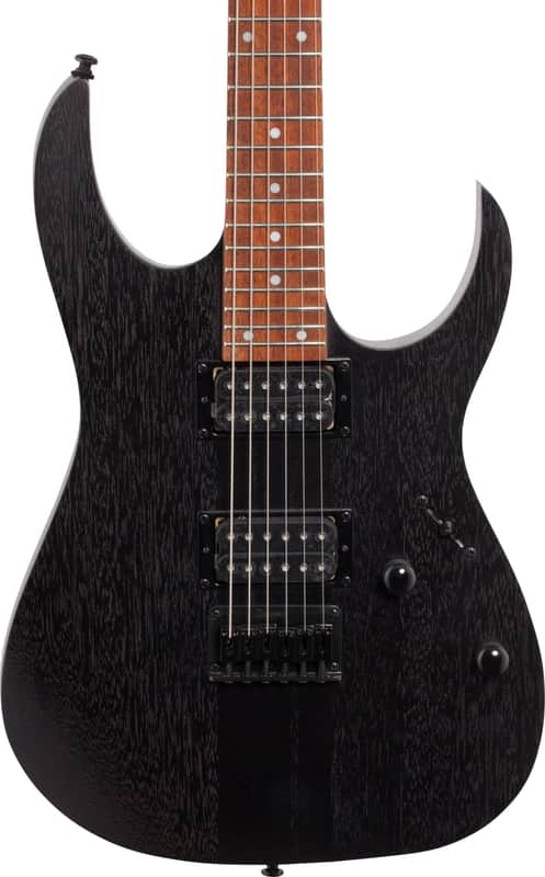 Ibanez RGRT421 RG Standard Series Electric Guitar, Weathered Black w/ Cable, Bag, and Cloth image 1