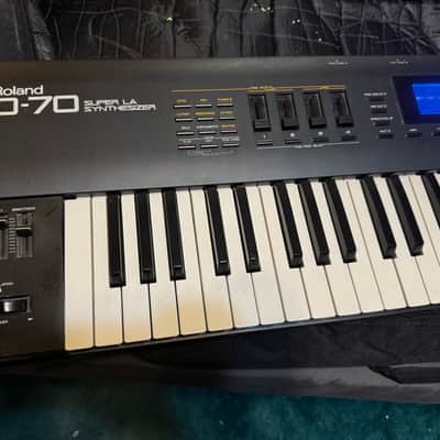 Roland D-70 76-Key Super LA Synthesizer 1990 - 1994 - Black image 8