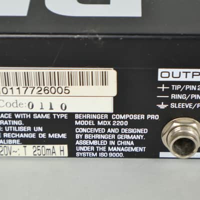 Behringer Composer Pro MDX 2200 Audio Interactive Dynamics Processor Expander image 6