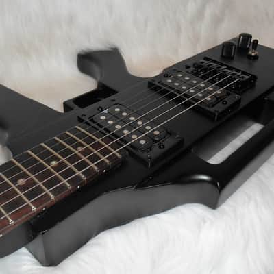 Glen Burton GE47-BK 2020 Satin Black Ak47 Machine Gun Electric Guitar image 5