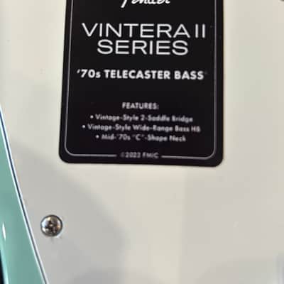 Fender Vintera II '70s Telecaster Bass with Maple Fretboard Surf Green  #MX23108107  9lbs. 0.2oz image 12