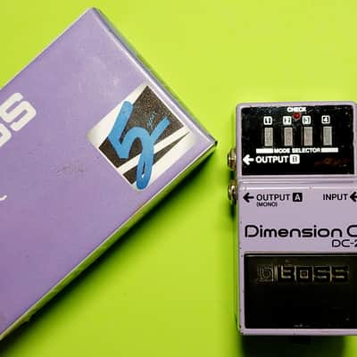 Vintage 1986 Boss DC-2 Dimension C (Blue Label) - Made in Japan - Excellent Condition with Custom Display Box image 2