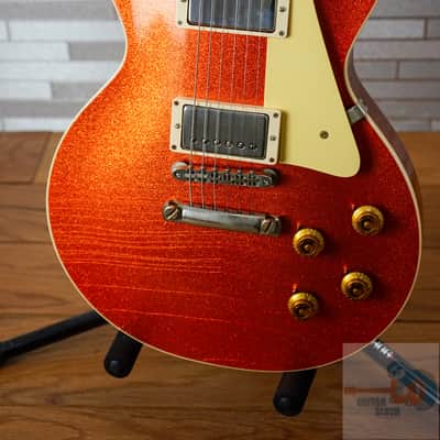 Custom Shop Murphy Lab '57 Les Paul Custom Ultra Light Aged - Orange Sparkle image 8