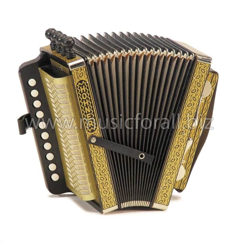 NEW Hohner HA114 Button Accordion Diatonic Key C Cajun Quebecois