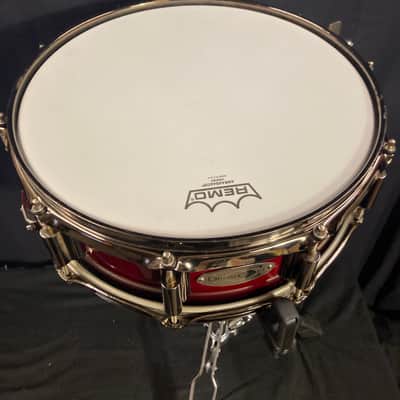 DrumCraft - 5x14" Series 6 Maple Snare Drum 2010–2013 - Transparent Red Lacquer image 3