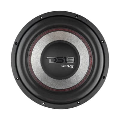 DS18 GEN-X104D Dynamic 10" 800 Watt Deep Bass Dual 4-Ohm Voice Coil Subwoofer - Red & Black image 2