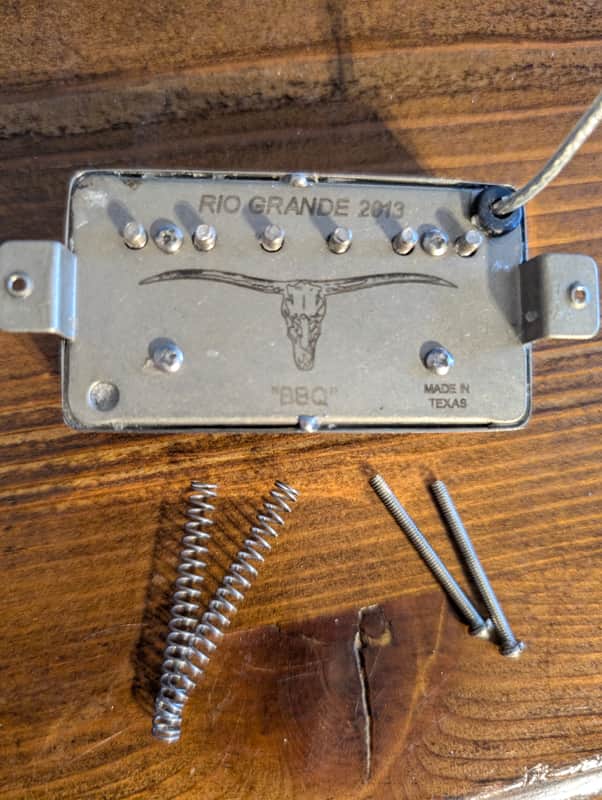 Rio Grande BBQ "BARBEQUE BUCKER" Humbucker Bridge Pickup, 2 Conductor, G-Spaced 2013 - Nickel image 1